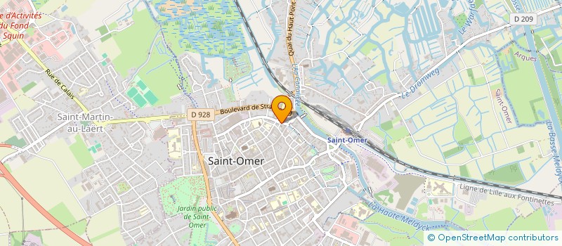 localisation de l'entreprise DITIB - ASSOCIATION CULTURELLE DES JEUNES TURCS DE ST-OMER  SAINT-OMER