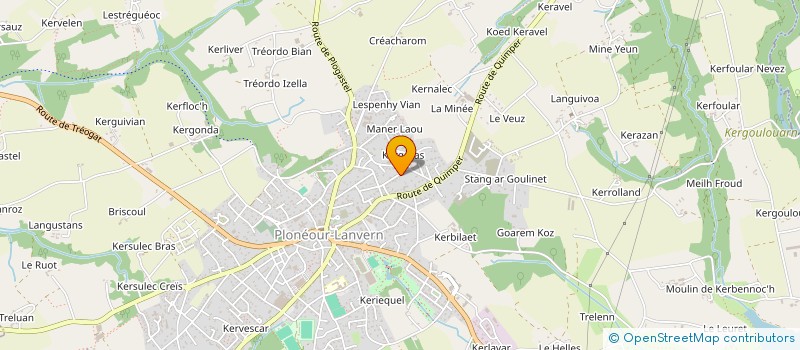 localisation de l'entreprise DITY à PLONEOUR-LANVERN