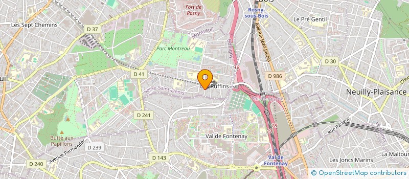 localisation de l'entreprise DIV à MONTREUIL