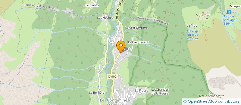 localisation de l'entreprise DIV'ARIA SERVICES  LES CONTAMINES-MONTJOIE