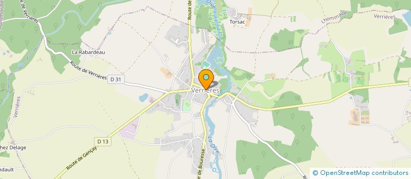 localisation de l'entreprise DIV'GYM  VERRIERES