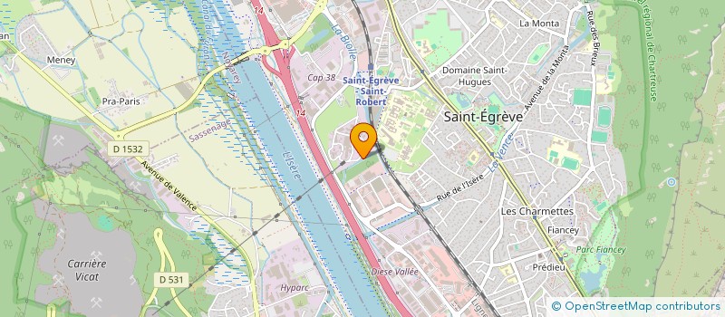 localisation de l'entreprise DIV SA  SAINT-EGREVE