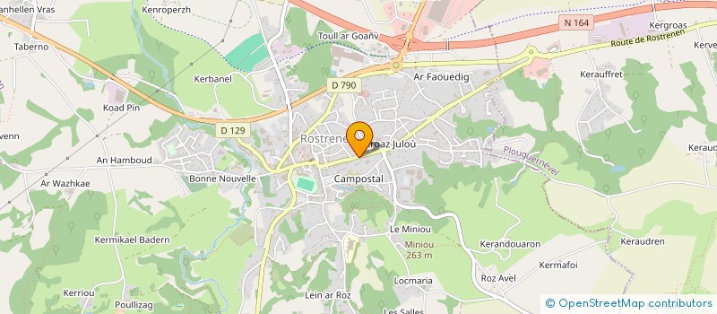 localisation de l'entreprise DIV YEZH BREIZH à ROSTRENEN