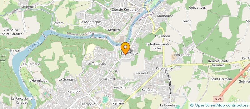 localisation de l'entreprise DIV YEZH HENBONT  HENNEBONT