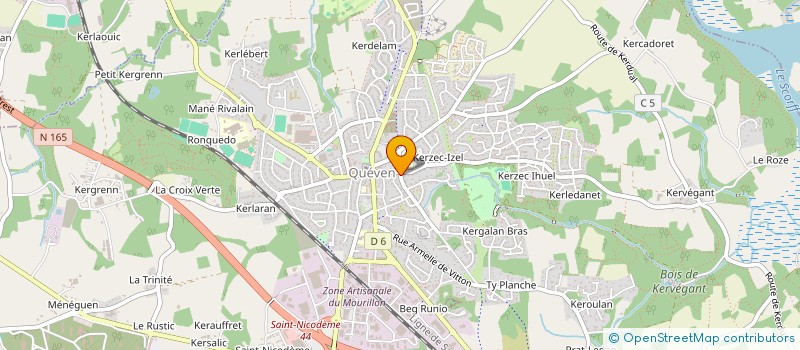 localisation de l'entreprise DIV YEZH KEWENN SKOL KRIBENN  QUEVEN