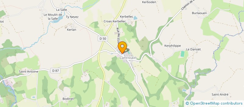 localisation de l'entreprise DIV YEZH LARRUEN  LANRIVAIN