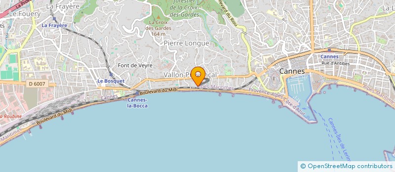 localisation de l'entreprise DIVA 2000 à CANNES