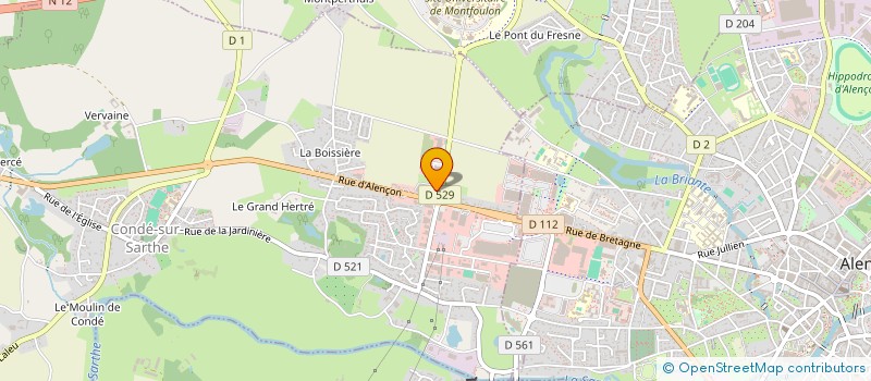 localisation de l'entreprise DIVA à CONDE-SUR-SARTHE