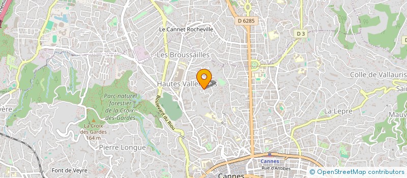 localisation de l'entreprise DIVA à CANNES