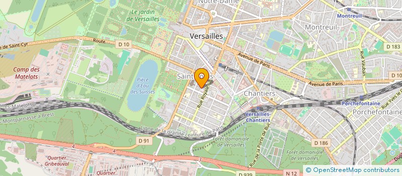localisation de l'entreprise DIVA à VERSAILLES