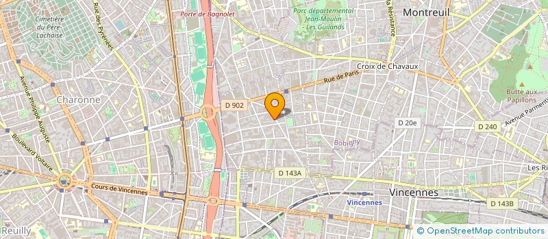 localisation de l'entreprise DIVA à MONTREUIL