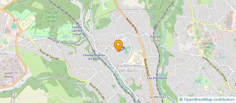 localisation de l'entreprise DIVA  CHARBONNIERES-LES-BAINS