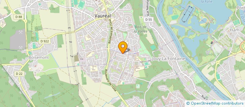 localisation de l'entreprise DIVA à VAUREAL