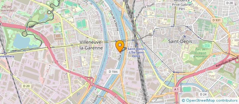 localisation de l'entreprise DIVA INTERNATIONALE BATIMENT  L'ILE-SAINT-DENIS