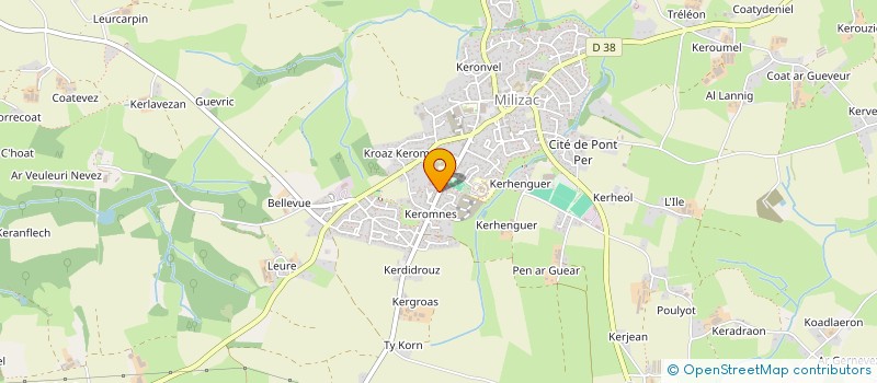 localisation de l'entreprise DIVA MORTA  MILIZAC-GUIPRONVEL