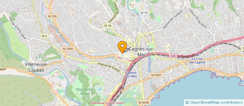 localisation de l'entreprise DIVA NETTOYAGE à CAGNES-SUR-MER