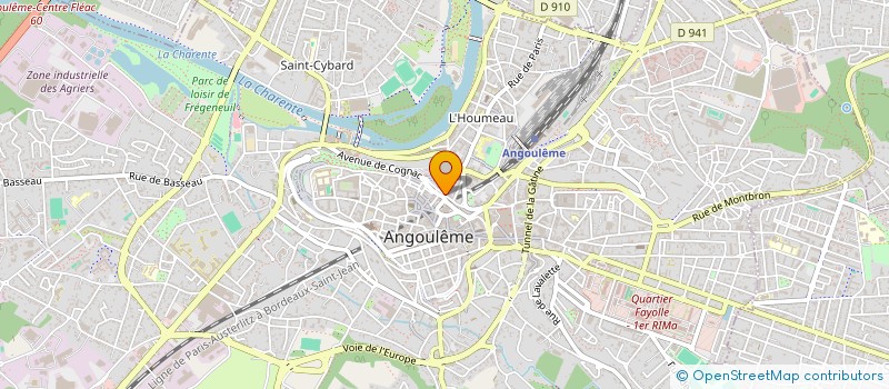localisation de l'entreprise DIVA PRODUCTION-ANAUEL 11 15 D7 INTERN à ANGOULEME