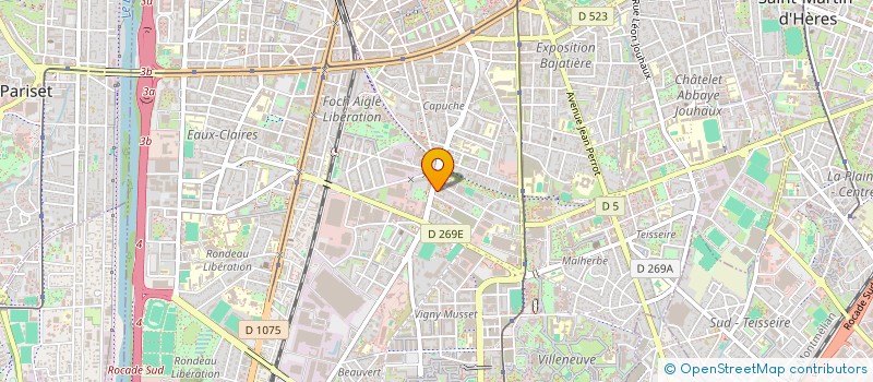 localisation de l'entreprise DIVAGUE  GRENOBLE