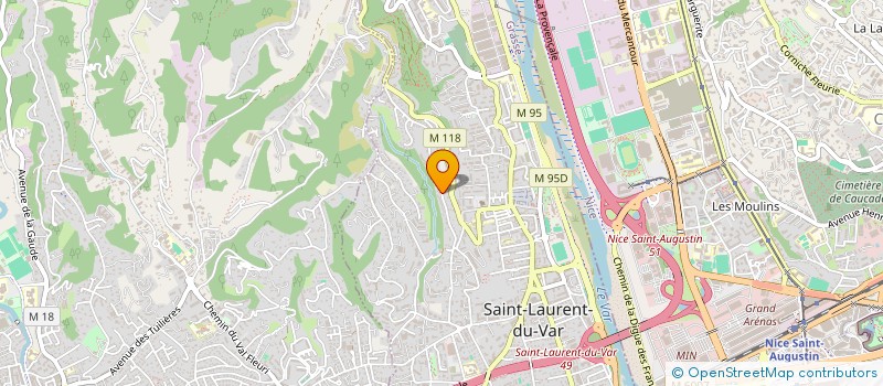localisation de l'entreprise DIVAL CHARLEVILLE à SAINT-LAURENT-DU-VAR