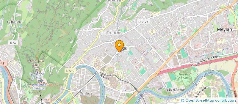 localisation de l'entreprise DIVALE IMMOBILIER  LA TRONCHE