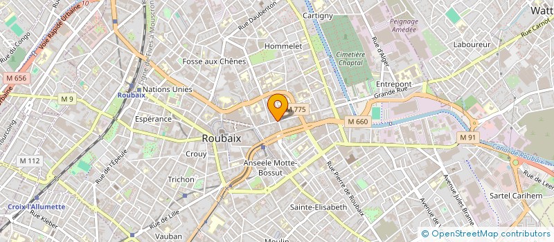 localisation de l'entreprise DIVALI  ROUBAIX