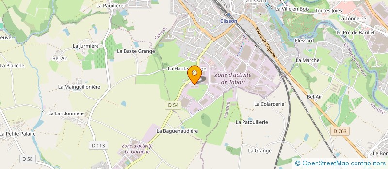 localisation de l'entreprise DIVAM  CLISSON