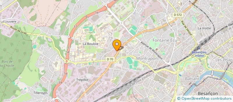 localisation de l'entreprise DIVAN  BESANCON