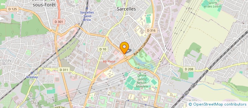 localisation de l'entreprise DIVAR  SARCELLES