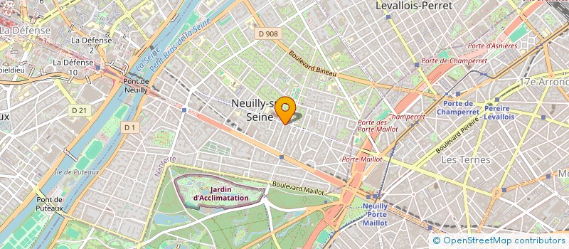 localisation de l'entreprise DIVARIUS BATIMENT à NEUILLY-SUR-SEINE