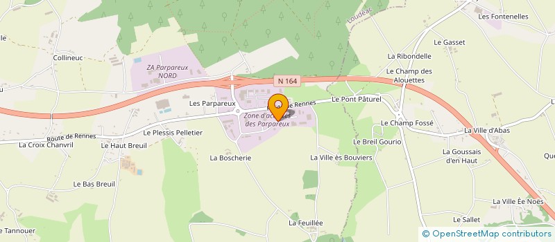 localisation de l'entreprise DIVARVEL à LOUDEAC