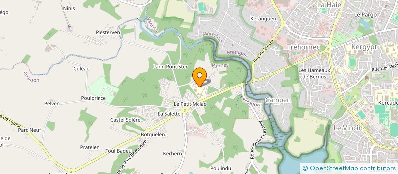 localisation de l'entreprise DIVASKELL BREIZH à ARRADON