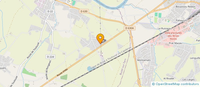 localisation de l'entreprise DIVATEC à BUZET-SUR-TARN