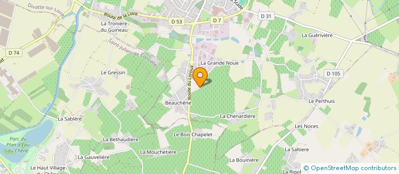 localisation de l'entreprise DIVATEC à DIVATTE-SUR-LOIRE