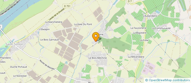 localisation de l'entreprise DIVATTE MECANIQUE GENERALE à DIVATTE-SUR-LOIRE
