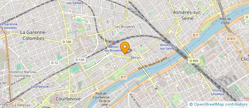 localisation de l'entreprise DIVE DANCERS  COURBEVOIE