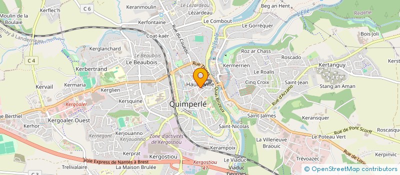 localisation de l'entreprise DIVERGENCES à QUIMPERLE