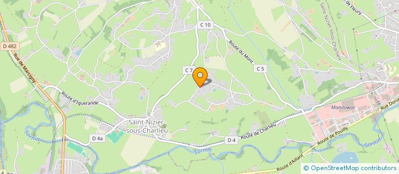 localisation de l'entreprise DIVERS PUB  SAINT-NIZIER-SOUS-CHARLIEU