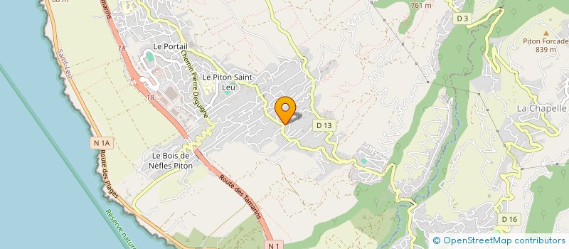 localisation de l'entreprise DIVERS TRAVAUX MACONNERIES à SAINT-LEU