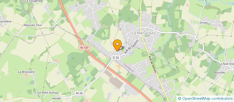 localisation de l'entreprise DIVERSION  TREILLIERES