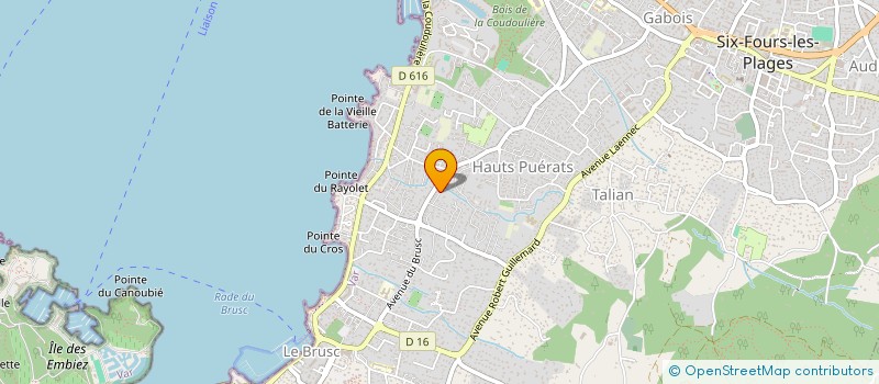 localisation de l'entreprise DIVERSION à SIX-FOURS-LES-PLAGES