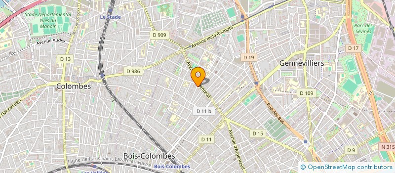 localisation de l'entreprise DIVERSION à BOIS-COLOMBES