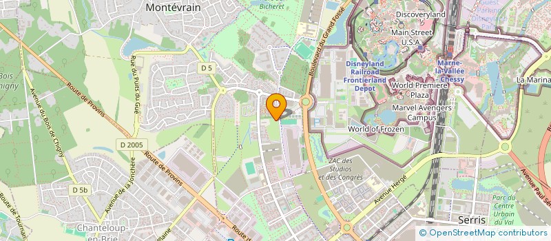 localisation de l'entreprise DIVERSITY ADVENTURES  MONTEVRAIN