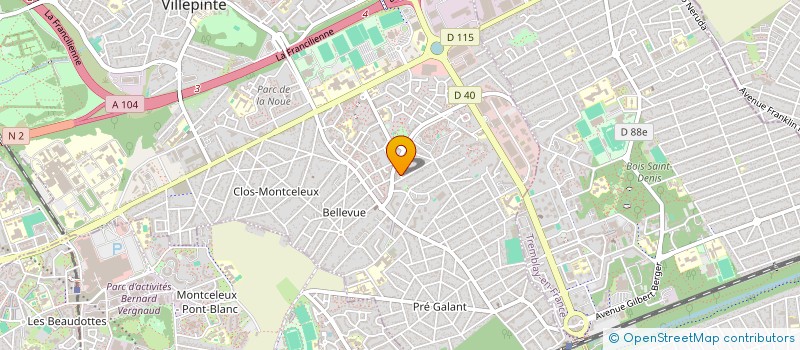 localisation de l'entreprise DIVERSY-K à VILLEPINTE