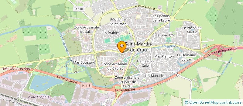 localisation de l'entreprise DIVERTI-SENS à SAINT-MARTIN-DE-CRAU