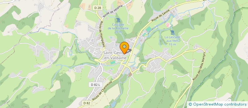 localisation de l'entreprise DIVERZ'ARTS  SAINT-GEOIRE-EN-VALDAINE