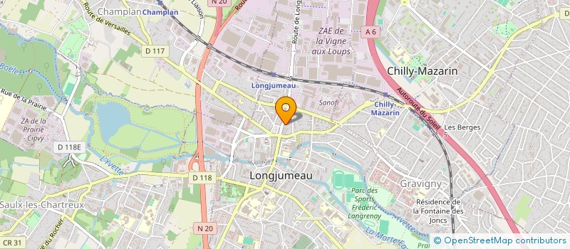 localisation de l'entreprise DIVEZ VTC à LONGJUMEAU