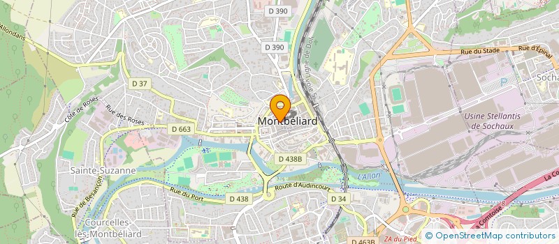 localisation de l'entreprise DIVIN à MONTBELIARD