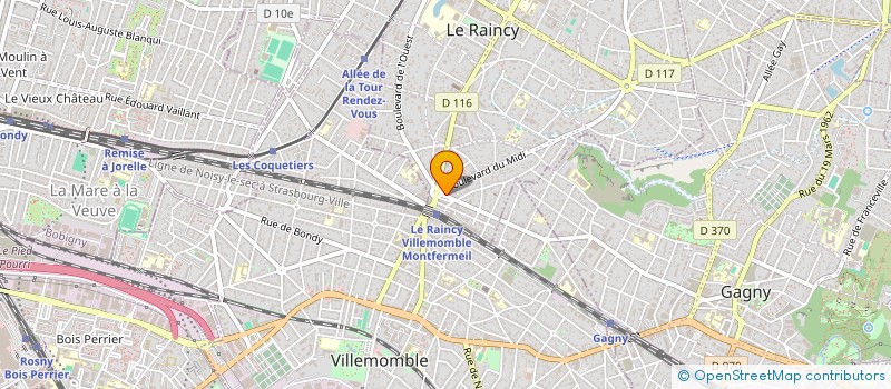 localisation de l'entreprise DIVIN à LE RAINCY