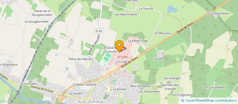 localisation de l'entreprise DIVIN à AZAY-LE-RIDEAU