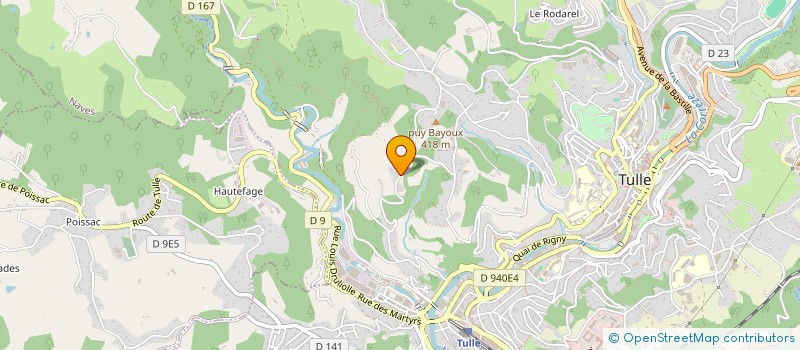 localisation de l'entreprise DIVIN  TULLE